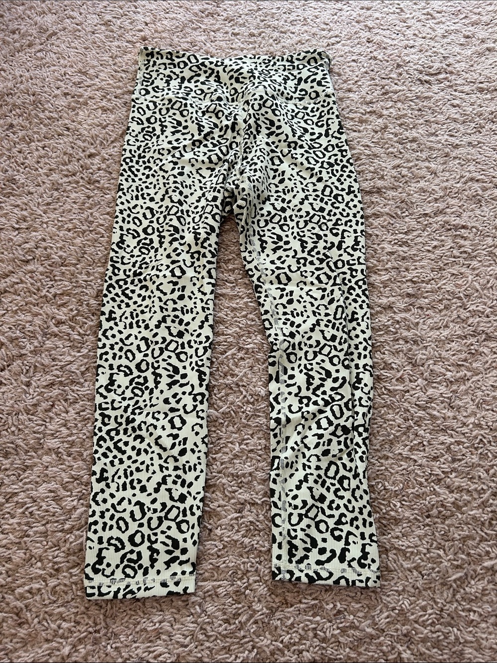 Zyia Active Green and Black Leopard Print Leggings